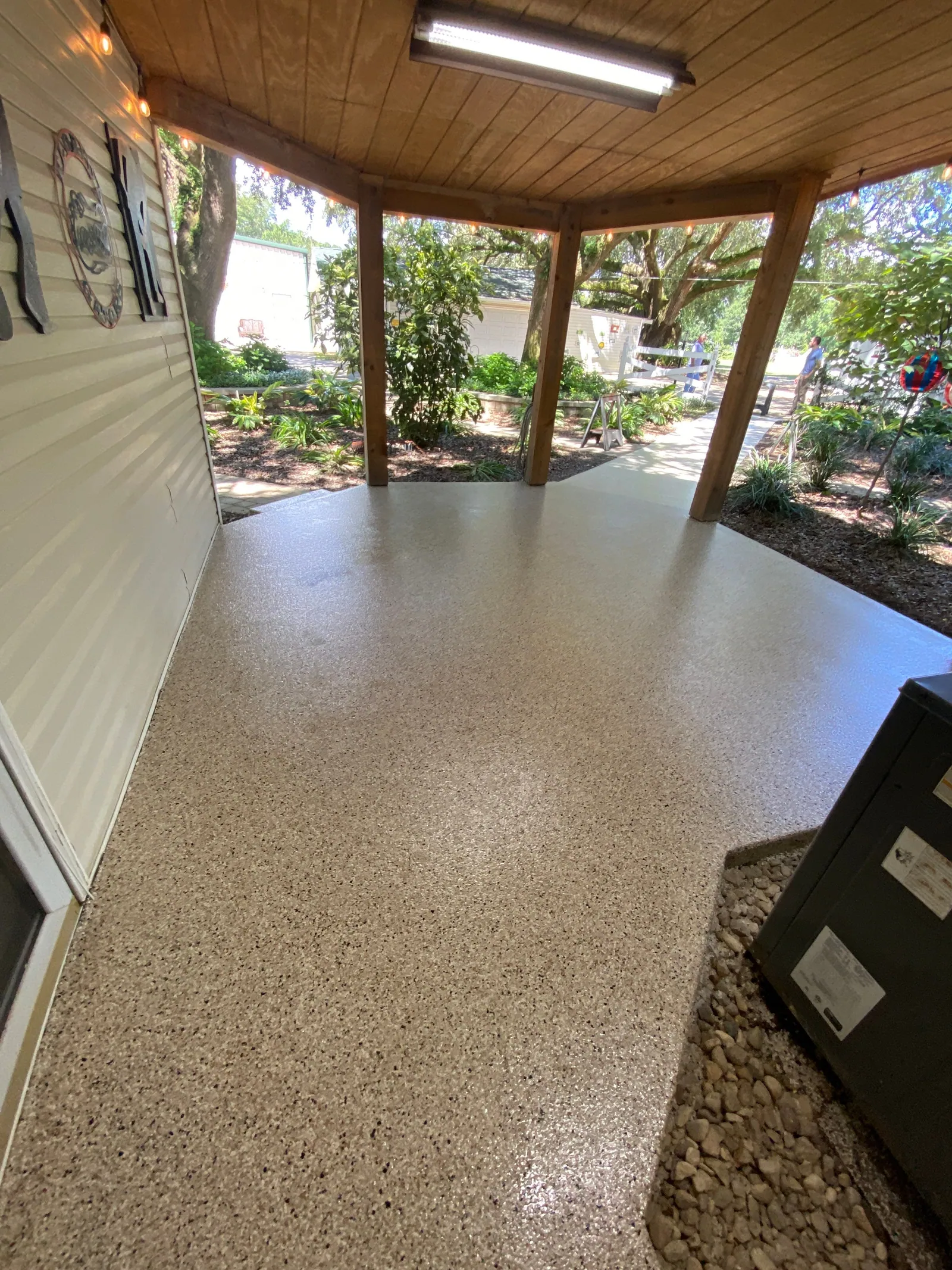 Pace patio after coating in Pace, FL